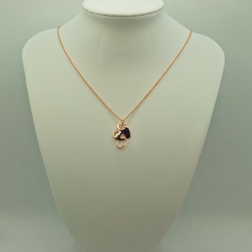 18k Rose Gold Over Copper Pendant With Chain NWOT‎